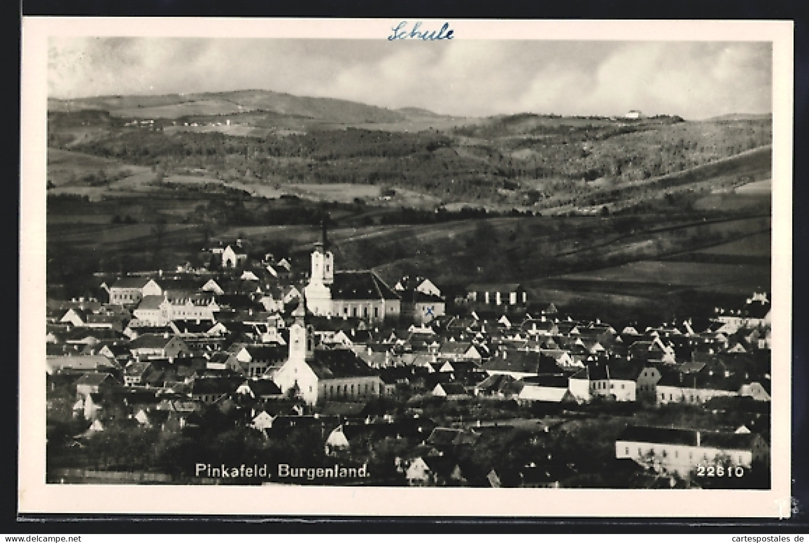 AK Pinkafeld, Burgenland, Totale des Ortes