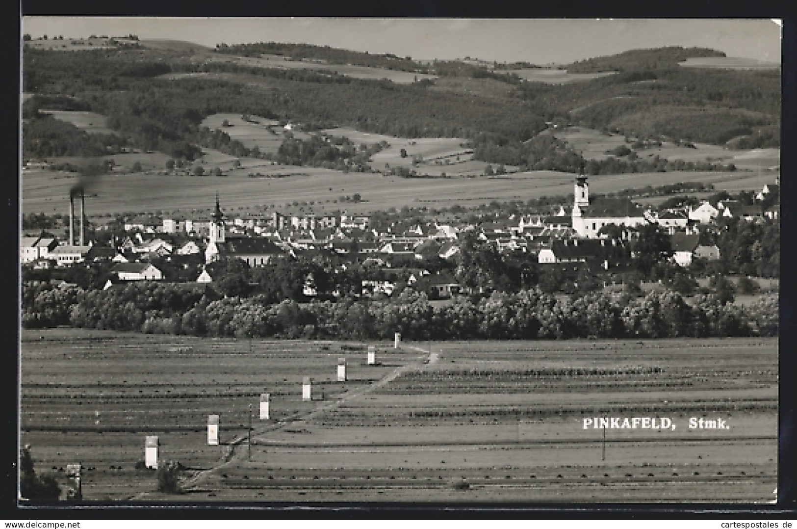 AK Pinkafeld, Generalansicht mit Kirche