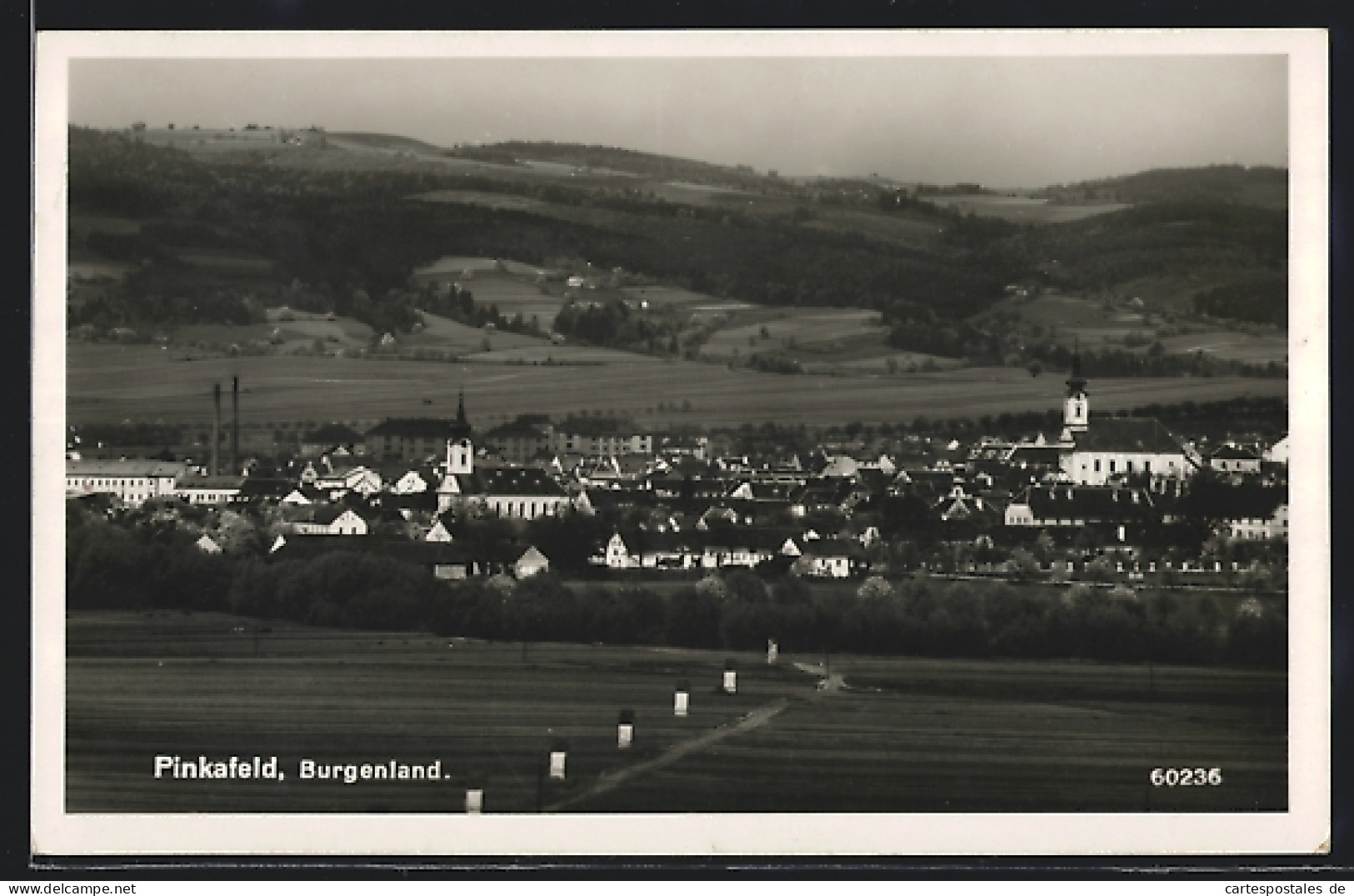 AK Pinkafeld, Panoramaansicht der Ortschaft