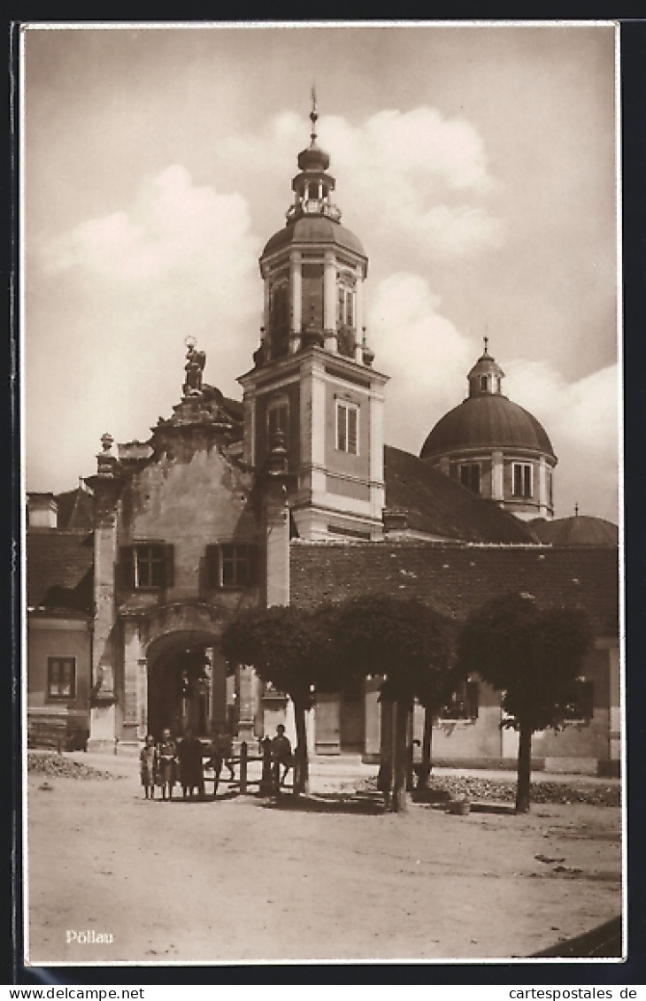 AK Pöllau, Kinder vor der Kirche