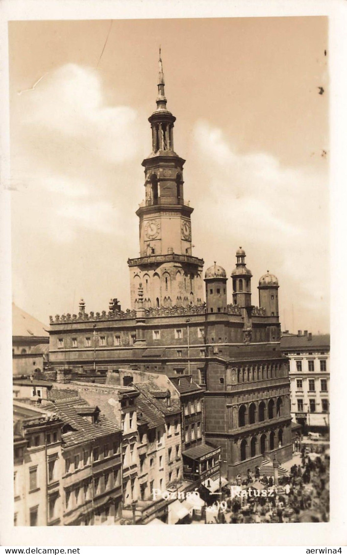 AK Posen Poznań Rathaus Posen ungelaufen Postkarte