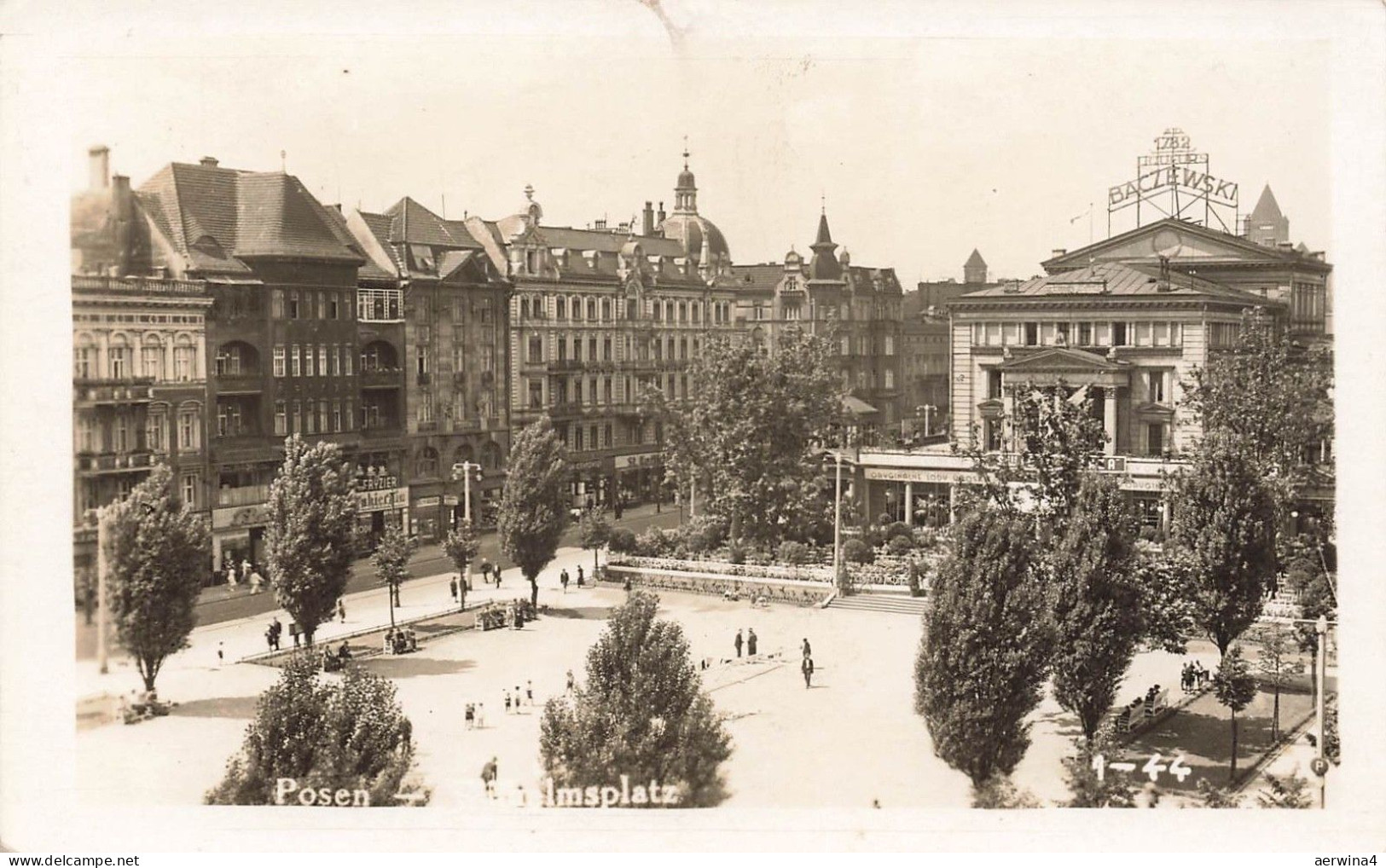 AK Posen Poznań Wilhelmsplatz Posen ungelaufen Postkarte