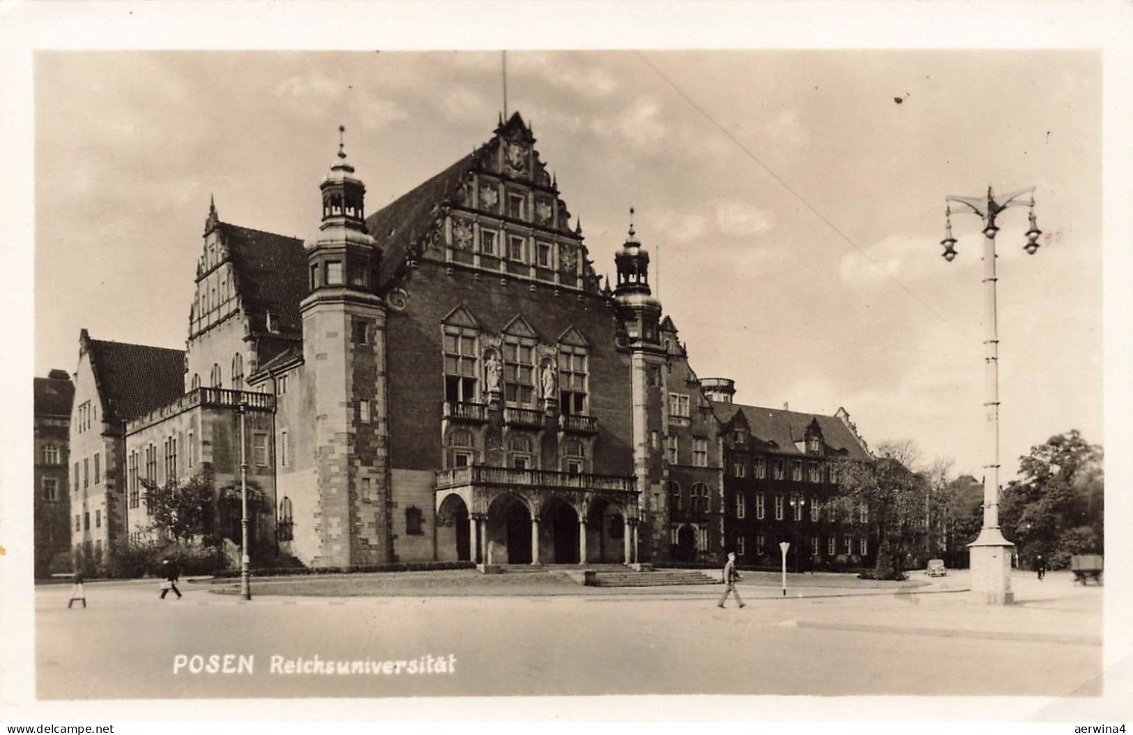 AK Posen Reichsuniversität Posen 1942 ungelaufen Postkarte