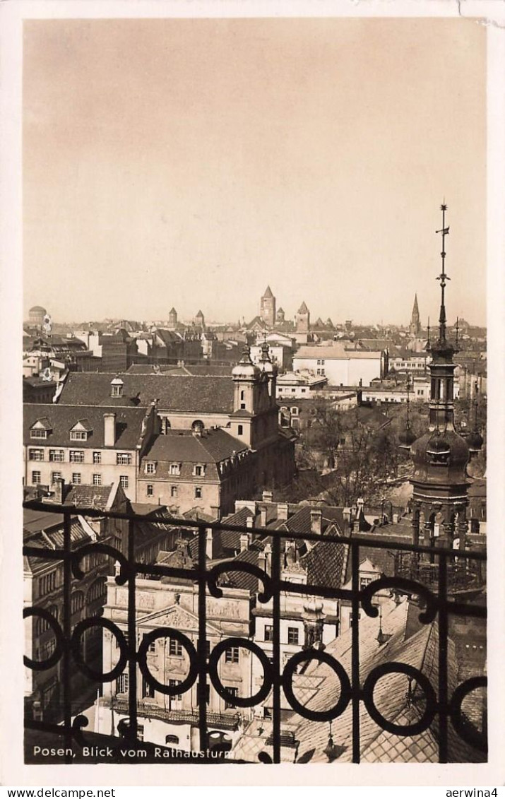 AK Posen Stadtzentrum Posen 1941 gelaufen Postkarte