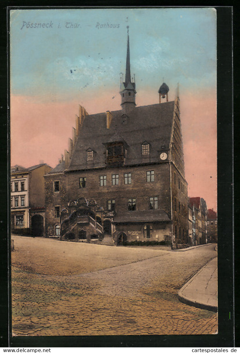 AK Pössneck i. Thür., Rathaus