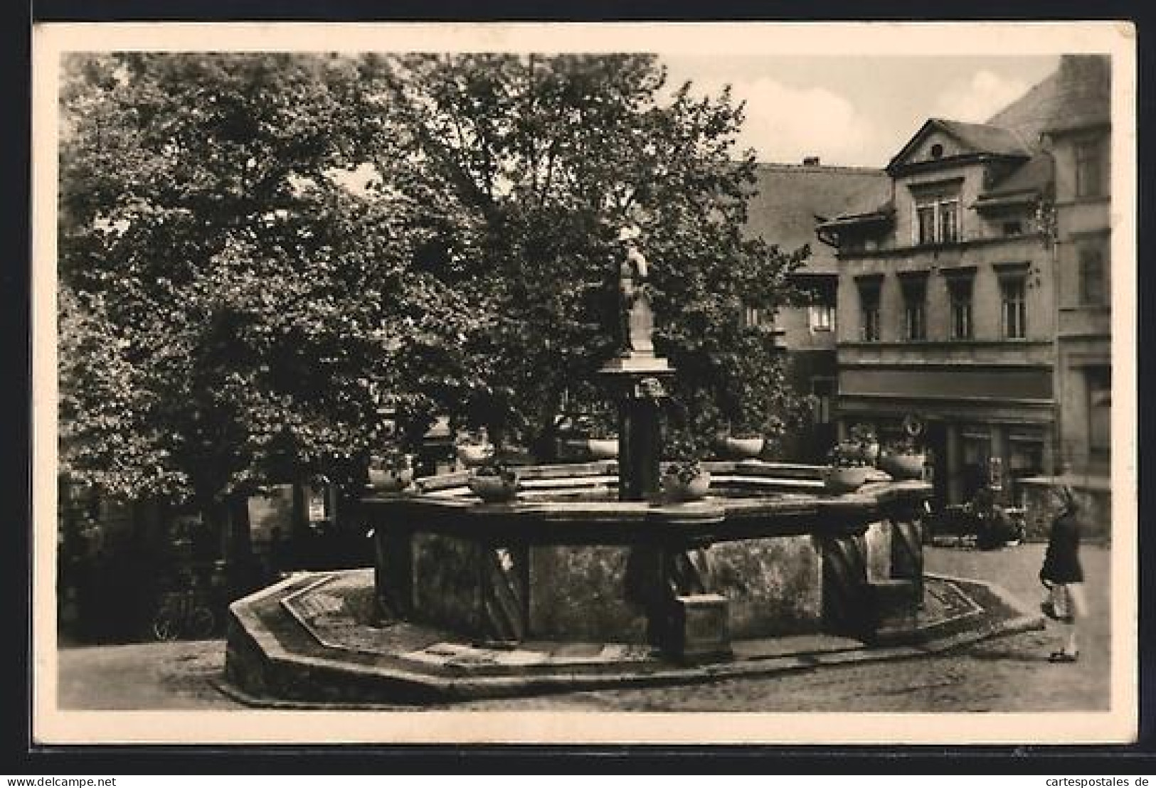 AK Pössneck, Marktbrunnen