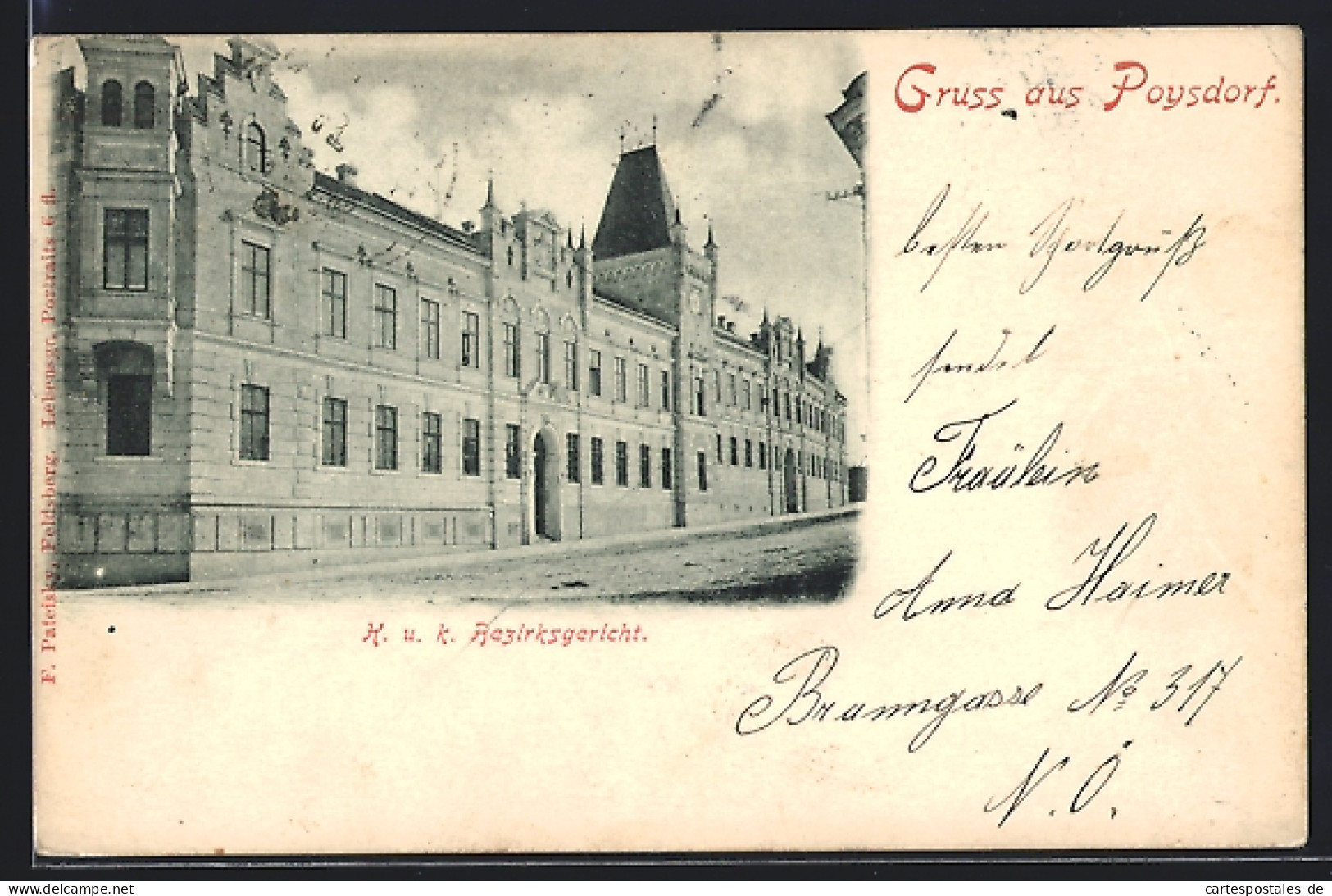 AK Poysdorf, K. u. k. Bezirksgericht