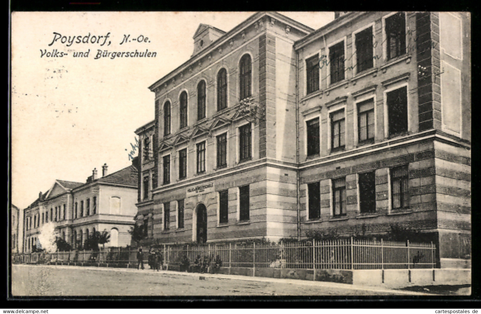 AK Poysdorf /N.-Oe., Volks- und Bürgerschulen
