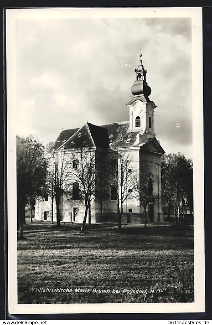 AK Poysdorf /Niederösterreich, Wallfahrtskirche Maria Bründl