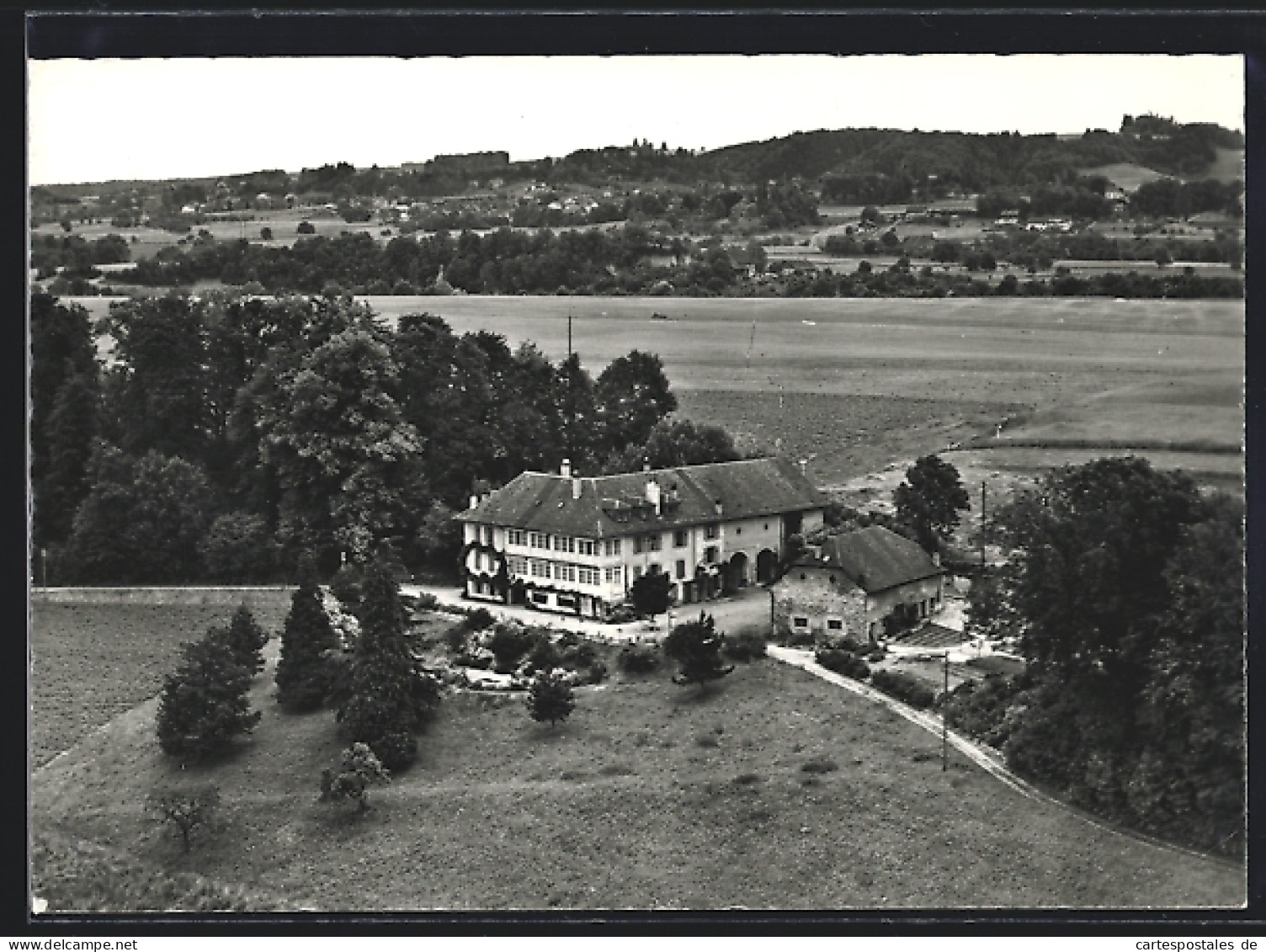 AK Prilly /Lausanne, Schülerheim La Grangette aus der Vogelschau