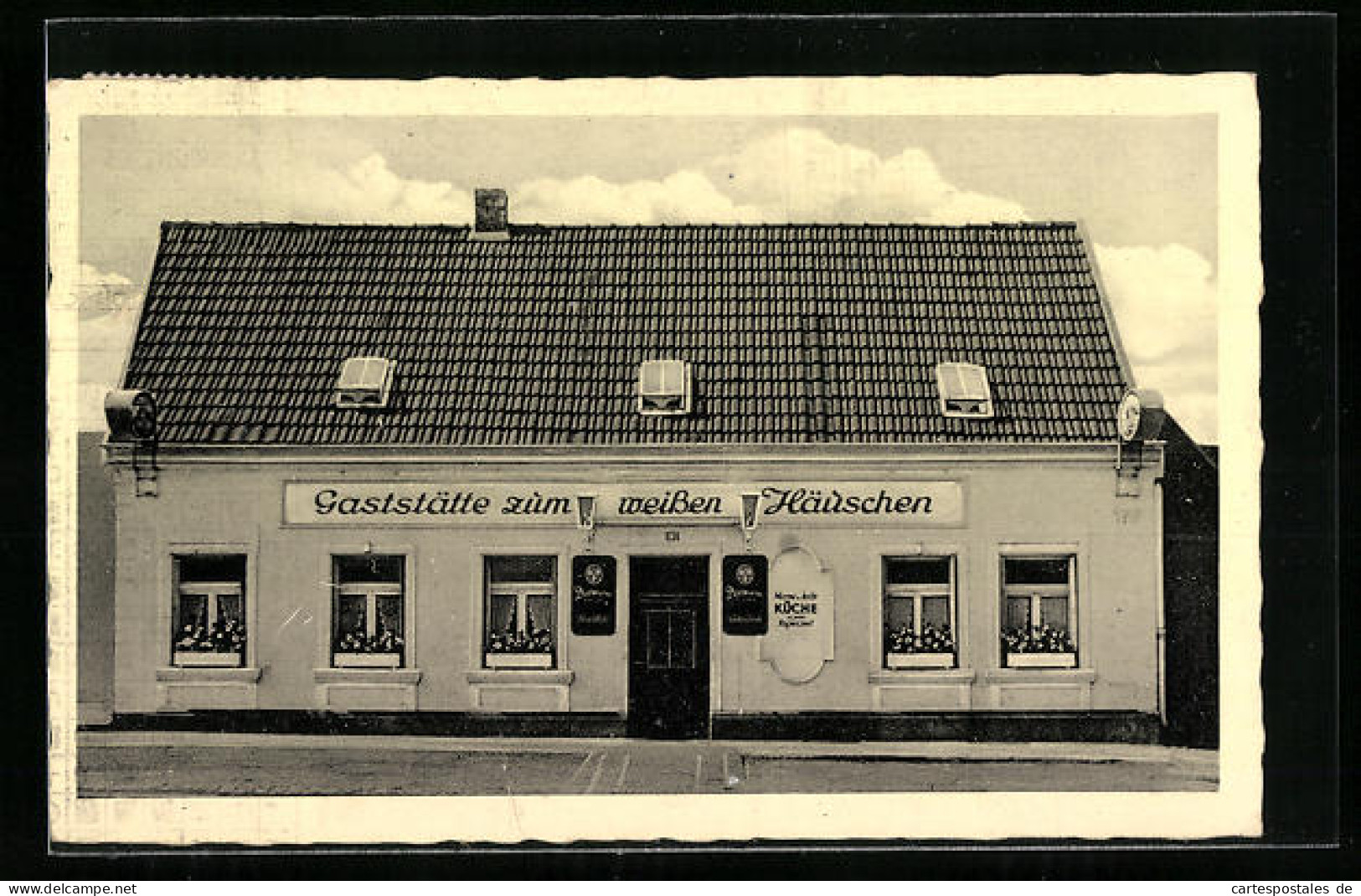 AK Pulheim bei Köln, Gaststätte zum weissen Häuschen von Jean Becker