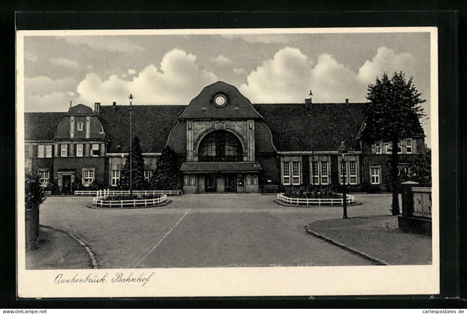 AK Quakenbrück, Ansicht des Bahnhofs