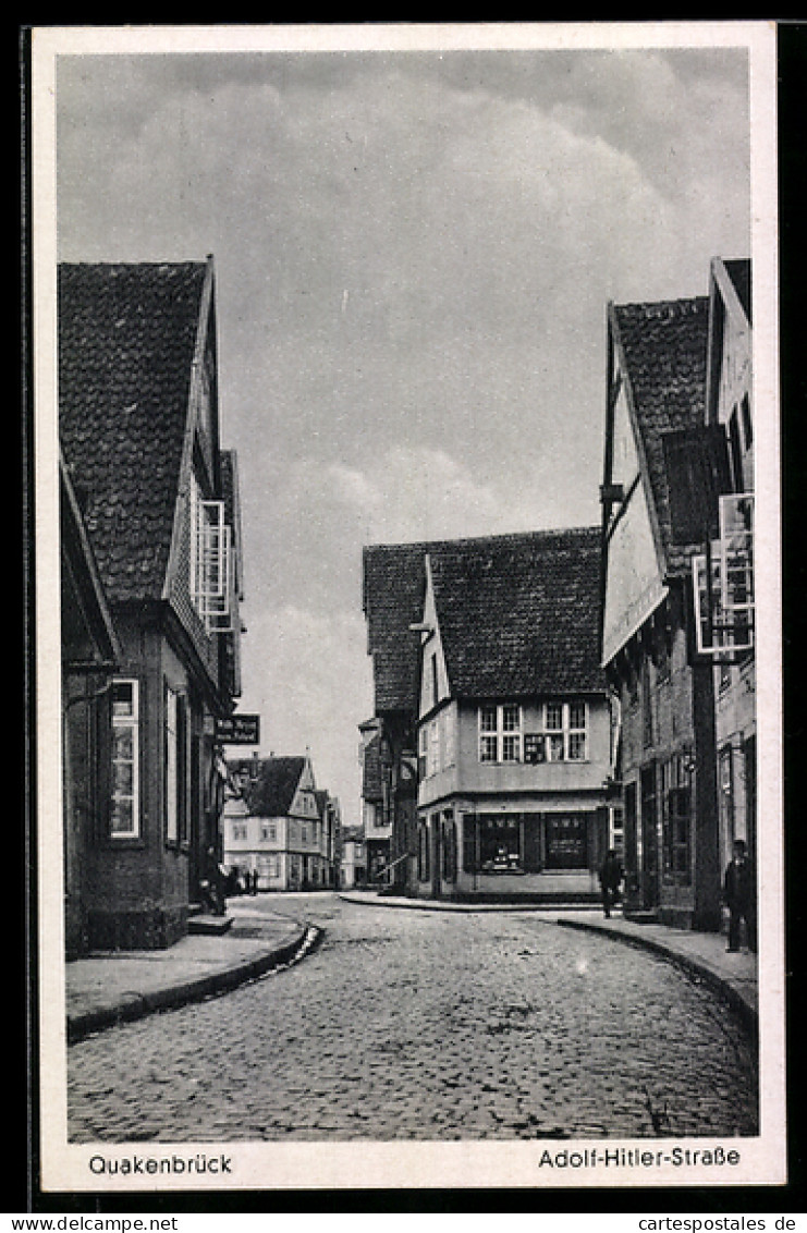 AK Quakenbrück, Blick in die Strasse
