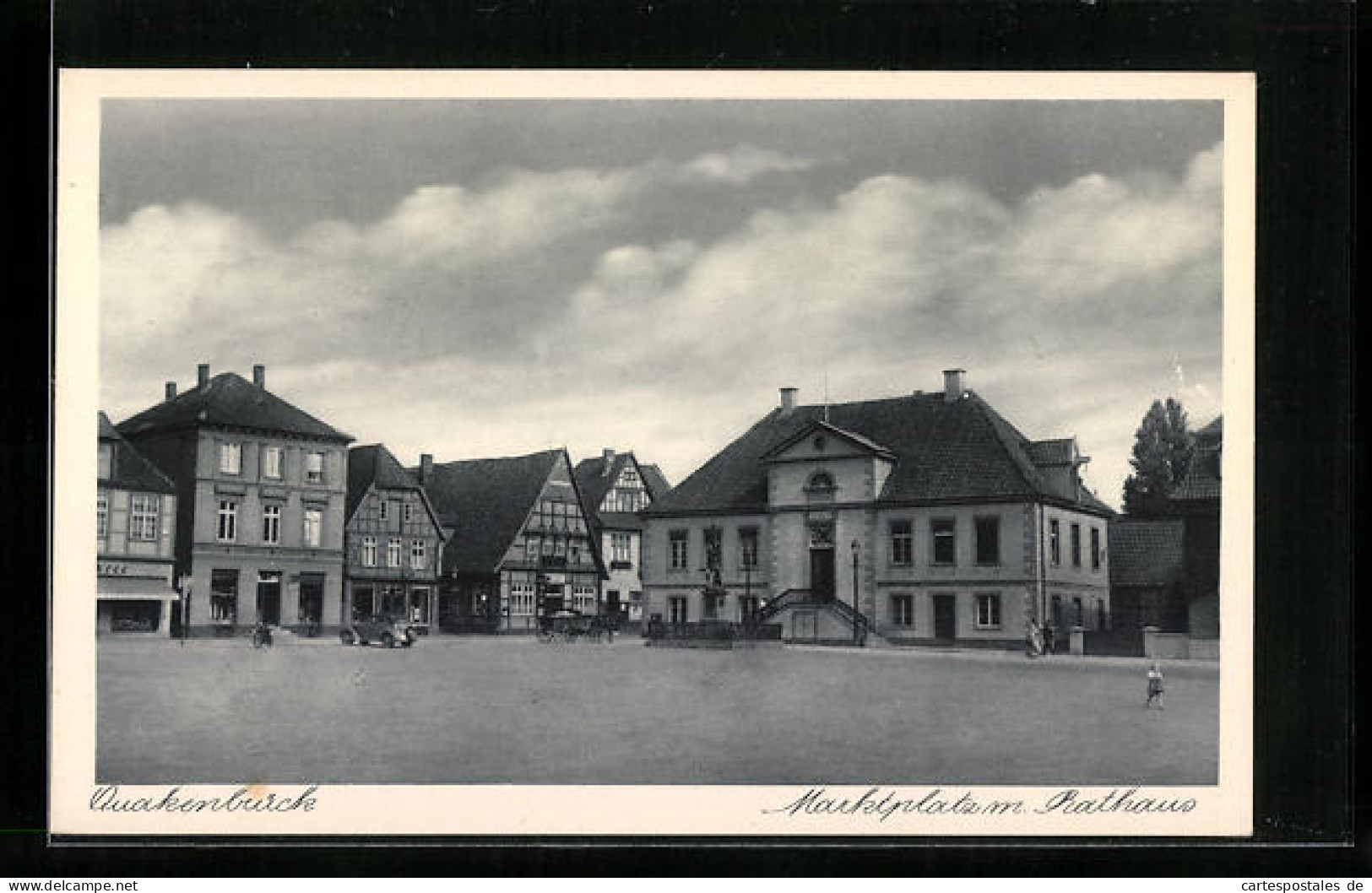 AK Quakenbrück, Marktplatz mit Rathaus