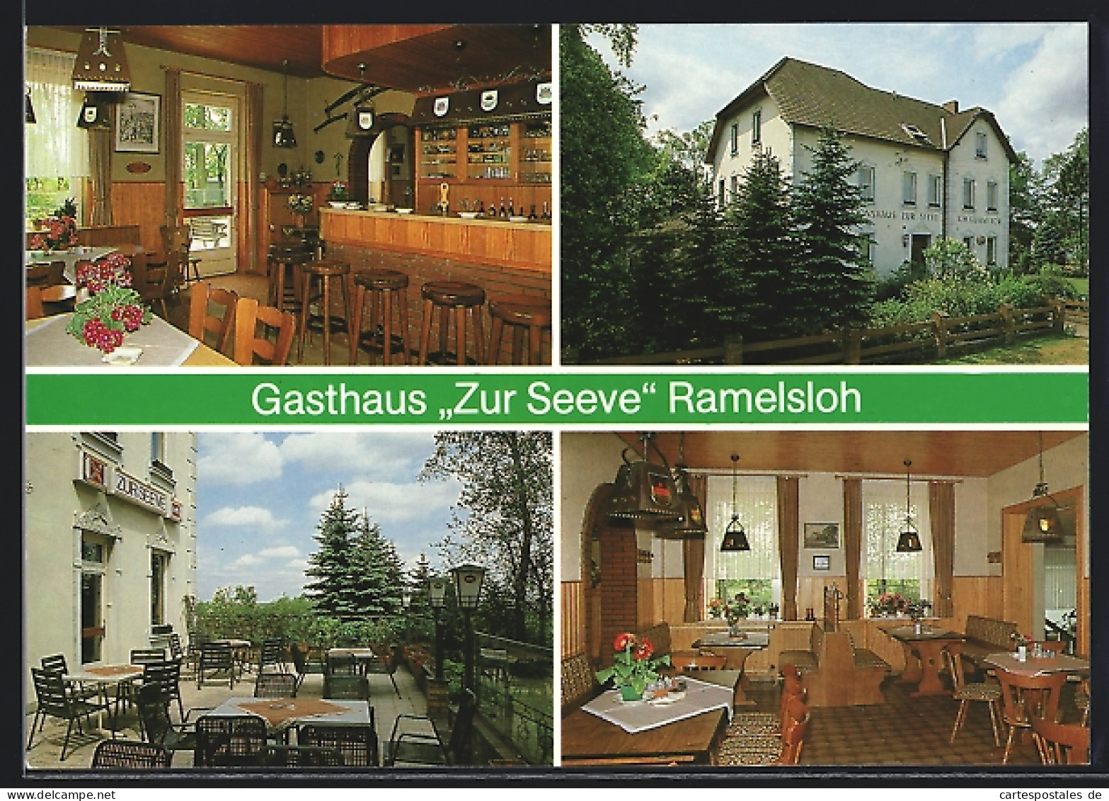 AK Ramelsloh / Seevetal, Gast- und Pensionshaus Zur Seeve, Innen- und Aussenansicht, Hinter den Höllen 1