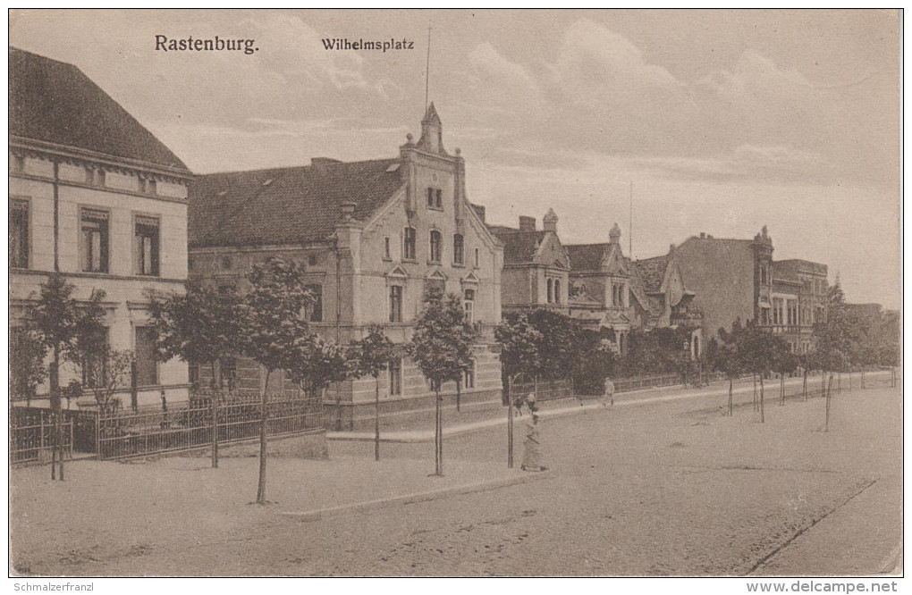 AK Rastenburg Ketrzyn Wilhelmsplatz bei Mragowo Sensburg Lötzen Gizycko Rhein Ryn Angerburg Wegorzewo Rössel Ostpreussen