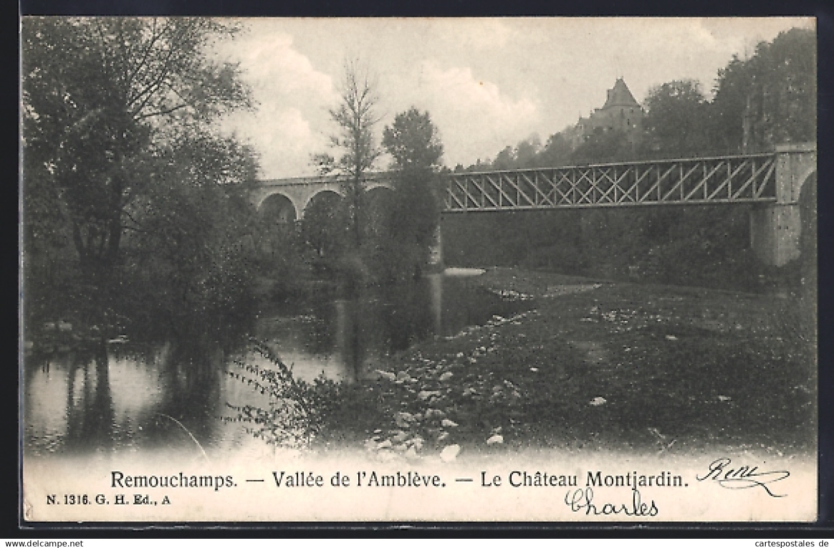 AK Remouchamps, Vallée de l`Amblève-Le Chateau Montjardin