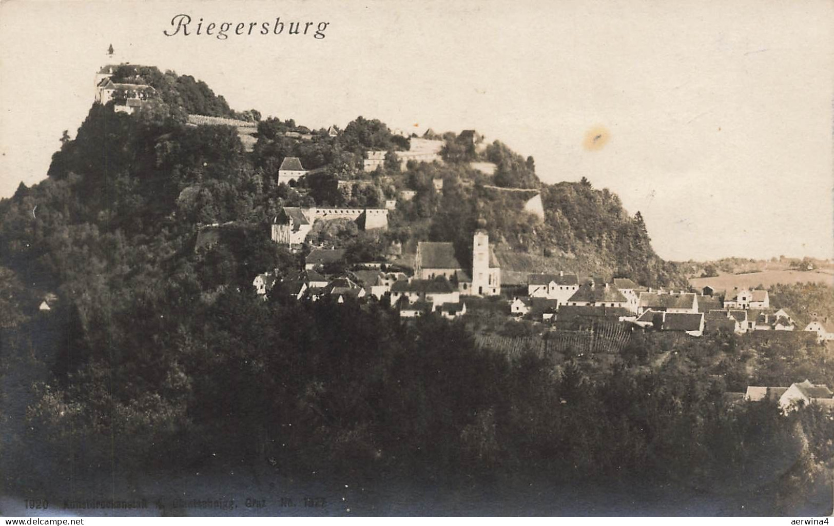 AK Riegersburg Burg Riegersburg Steiermark Österreich gelaufen Postkarte