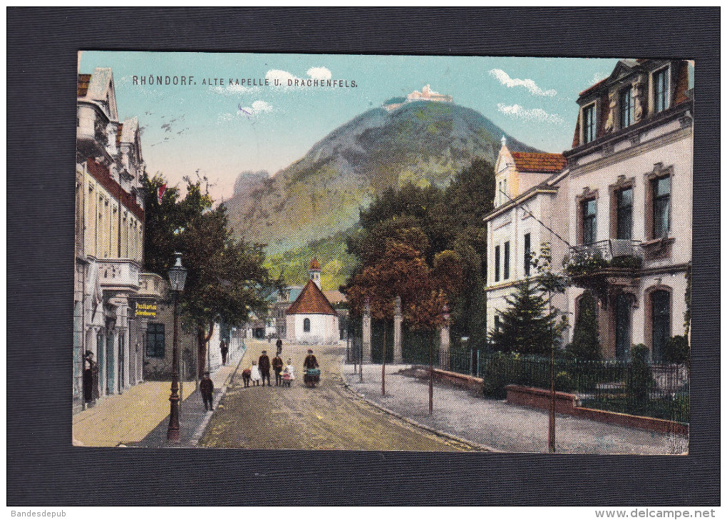 AK Röhndorf Alte Kapelle u. Drachenfels ( Ottmar Zieher cachet Mülhausen P. K.)
