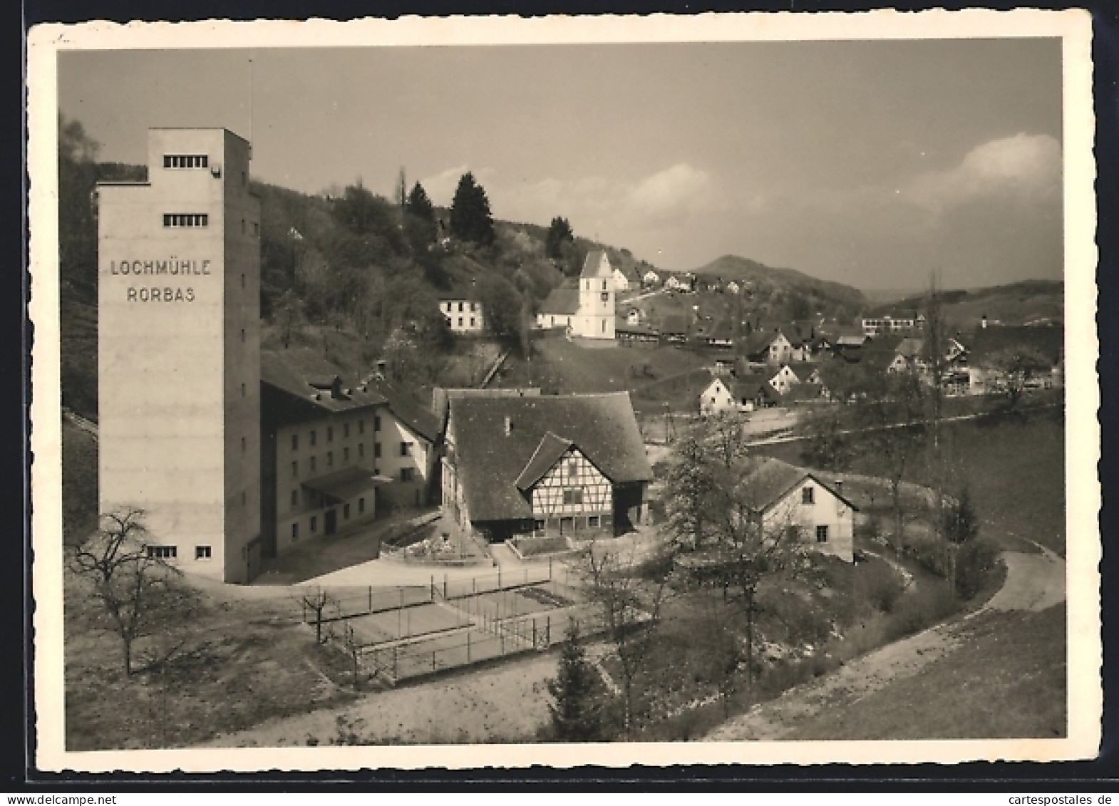 AK Rorbas /Zrch., Ortsansicht mit Lochmühle