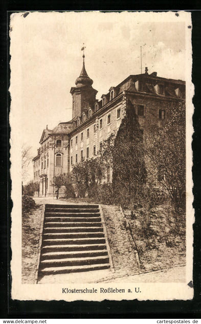 AK Rossleben a. U., Blick auf die Klosterschule