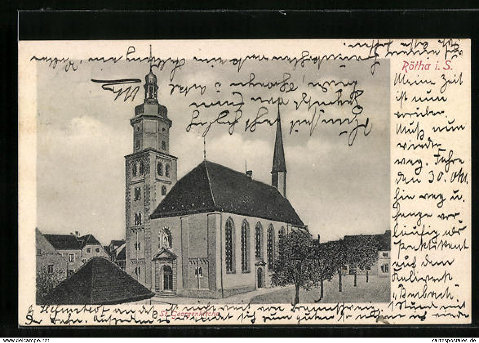 AK Rötha i. Sa., an der St. Georgenkirche