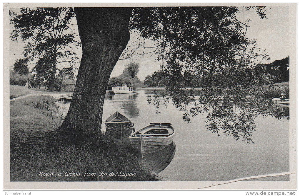 AK Rowe Rowy Lupow Lupawa Hafen ? a Stolpmünde Ustka Wobesde Objazda Rowek Schönwalde Debina Groß Garde Schmolsin Stolp