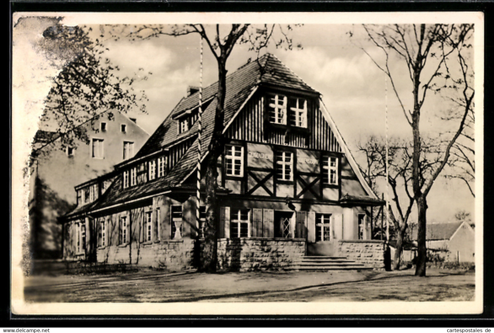 AK Rüdersdorf b. Bln., Jugendherberge des Reichsverbandes der DJH, Aussenansicht