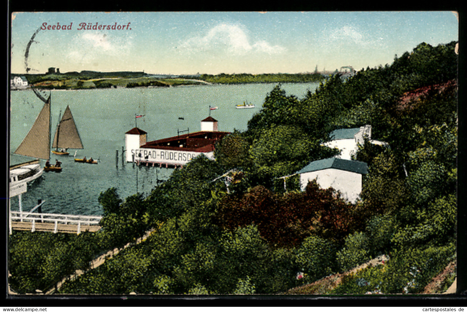 AK Rüdersdorf, Blick auf das Seebad