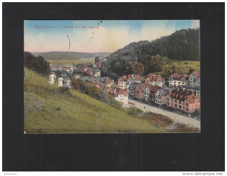 AK Saarbrücken Partie am Winterberg 1914