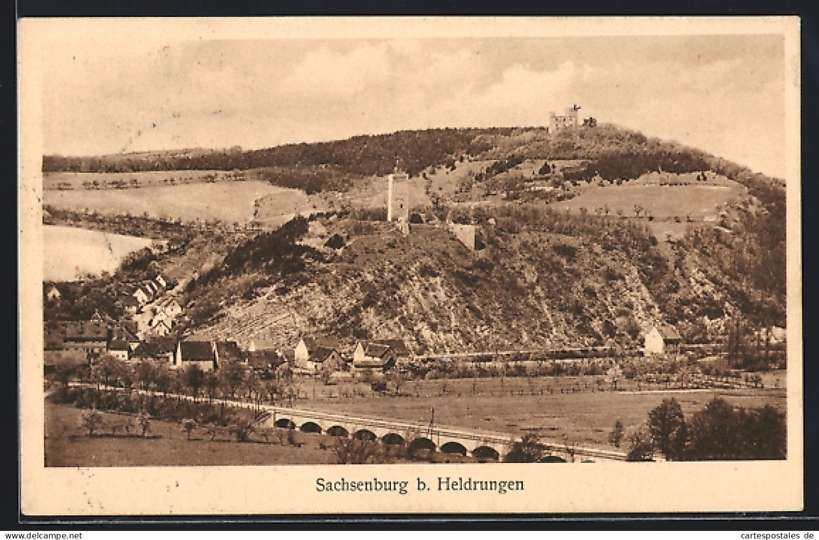 AK Sachsenburg /Heldrungen, Burg und Umgebung