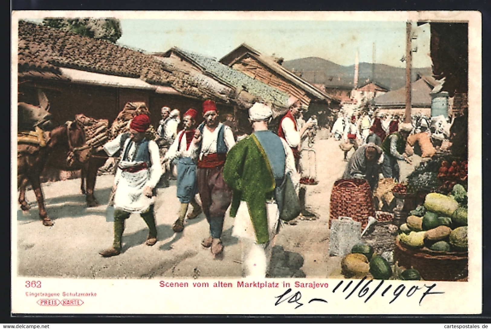 AK Sarajevo, Szenen vom alten Marktplatz