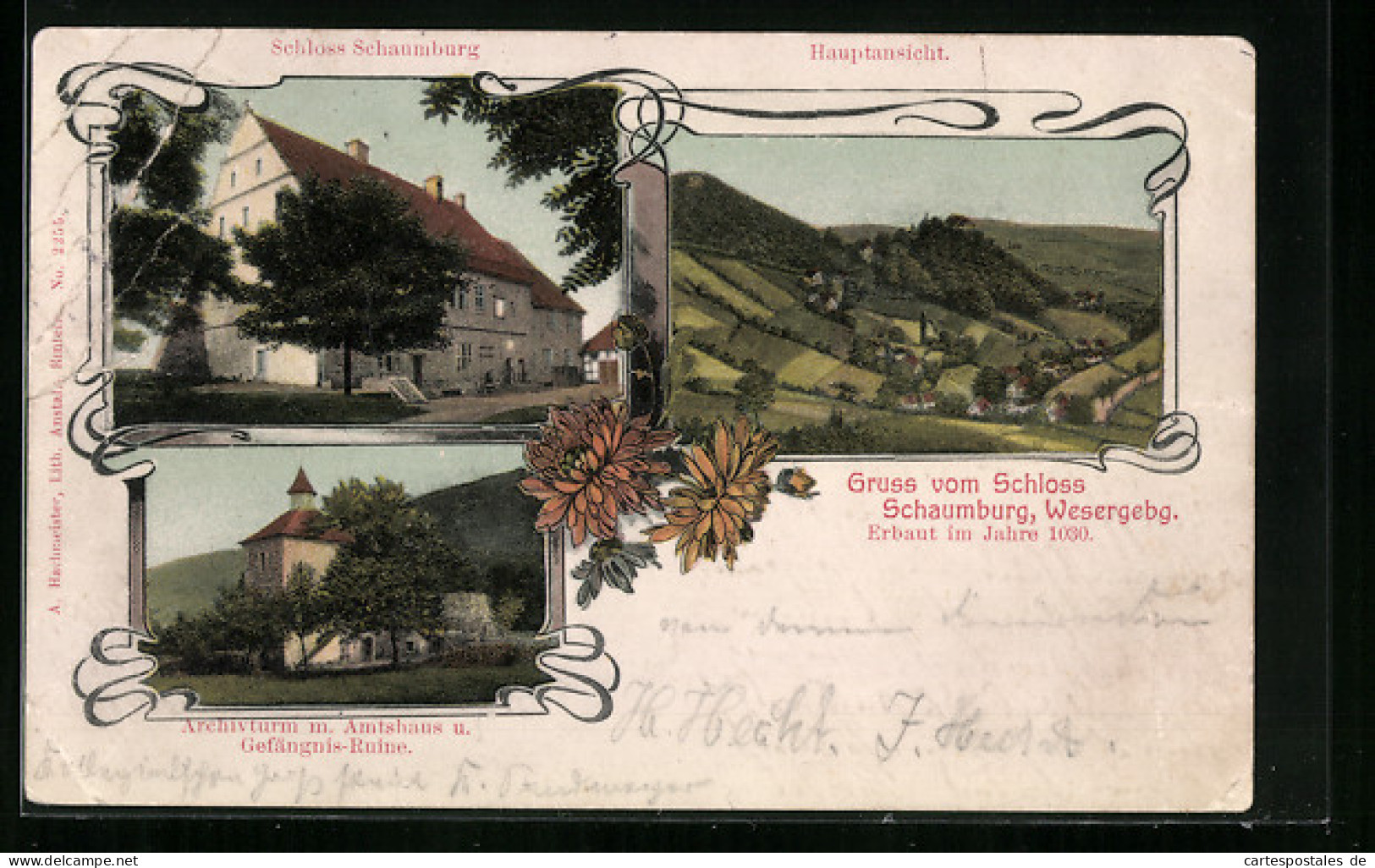 AK Schaumburg /Wesergeb., Schloss Schaumburg, Gesamtansicht