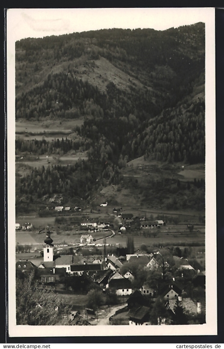 AK Scheifling, Gesamtansicht mit Bergblick von oben