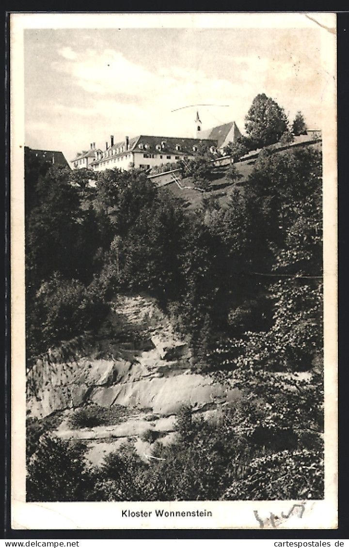 AK Schlatt-Haslen, Wonnenstein, Blick von unten auf das Kloster