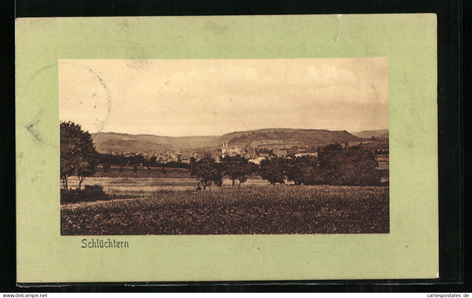 AK Schlüchtern, Ortsansicht aus der Ferne