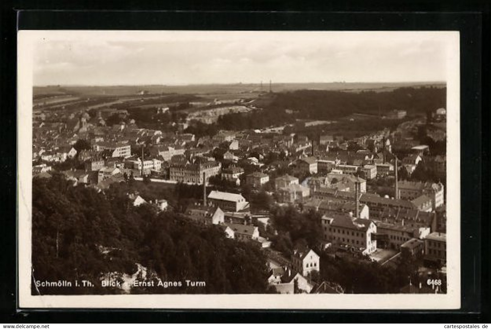 AK Schmölln i. Thüringen, Blick v. Ernst Agnes Turm