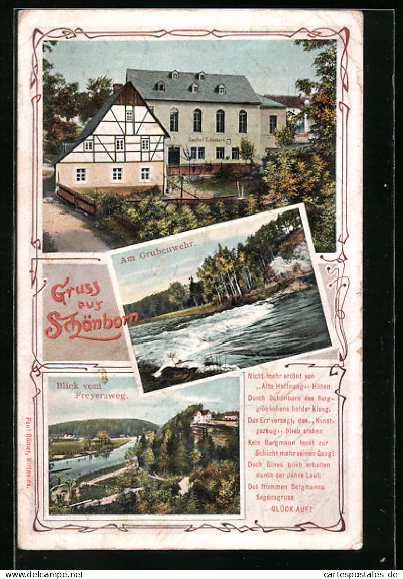 AK Schönborn, Gasthof Schönborn, Am Grubenwehr
