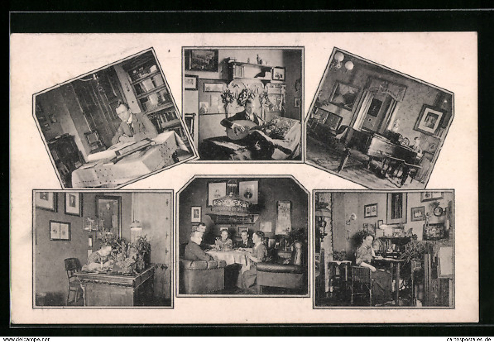 AK Schönefeld, Familie Waldbaur, 1912