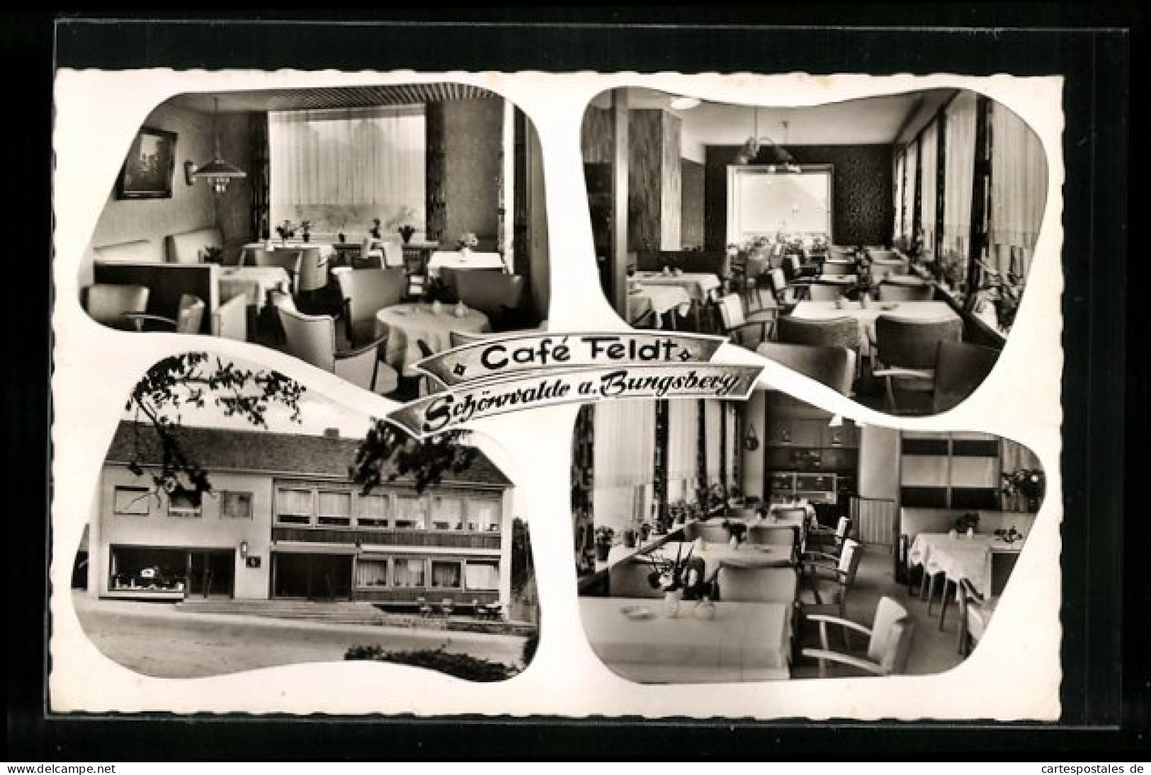 AK Schönwalde a. Bungsberg, Cafe Feldt, div. Innenansichten