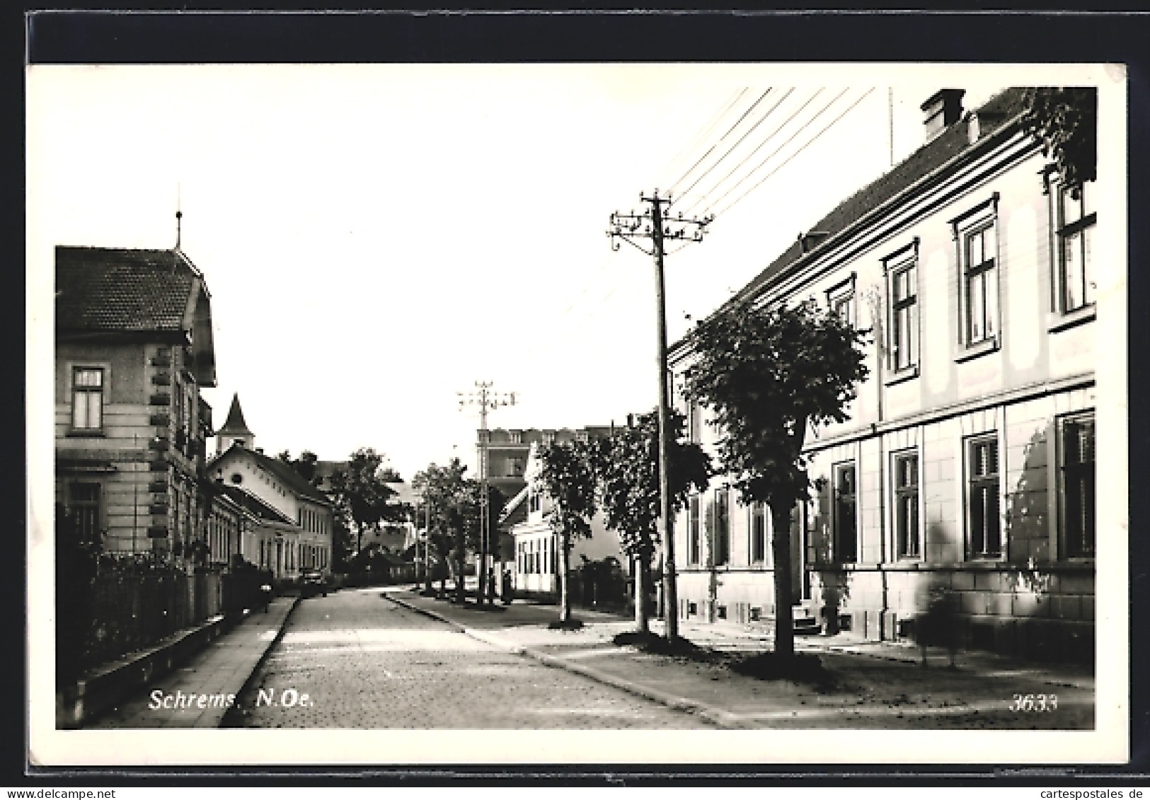 AK Schrems /N.-Oe., Josef Widystrasse im Sonnenschein