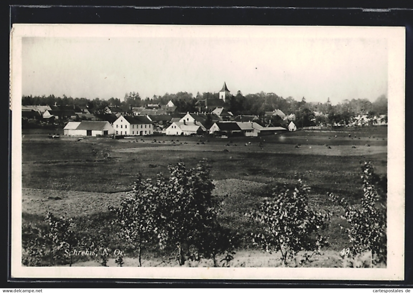AK Schrems /N.-Oe., Ortsansicht aus der Ferne
