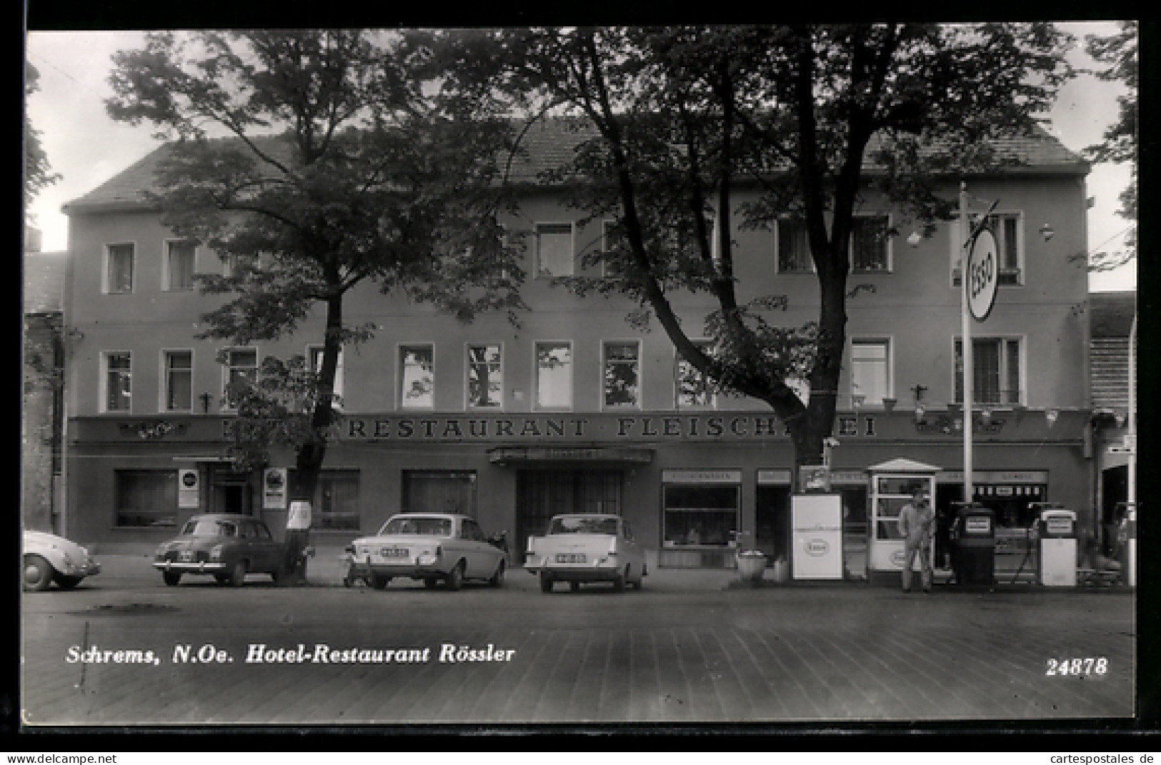 AK Schrems / N.-Oe., Tankstelle, Hotel-Restaurant Rössler