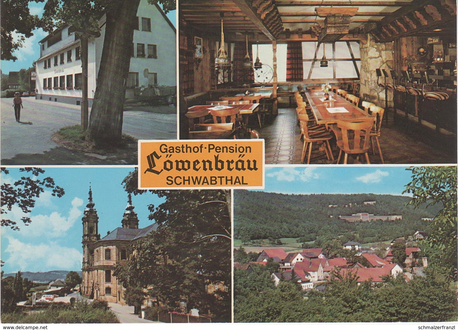 AK Schwabthal Gasthof Pension Dinkel Löwenbräu zum Löwen Bad Staffelstein Frauendorf Tiefenthal Stublang Uetzing Gößmitz