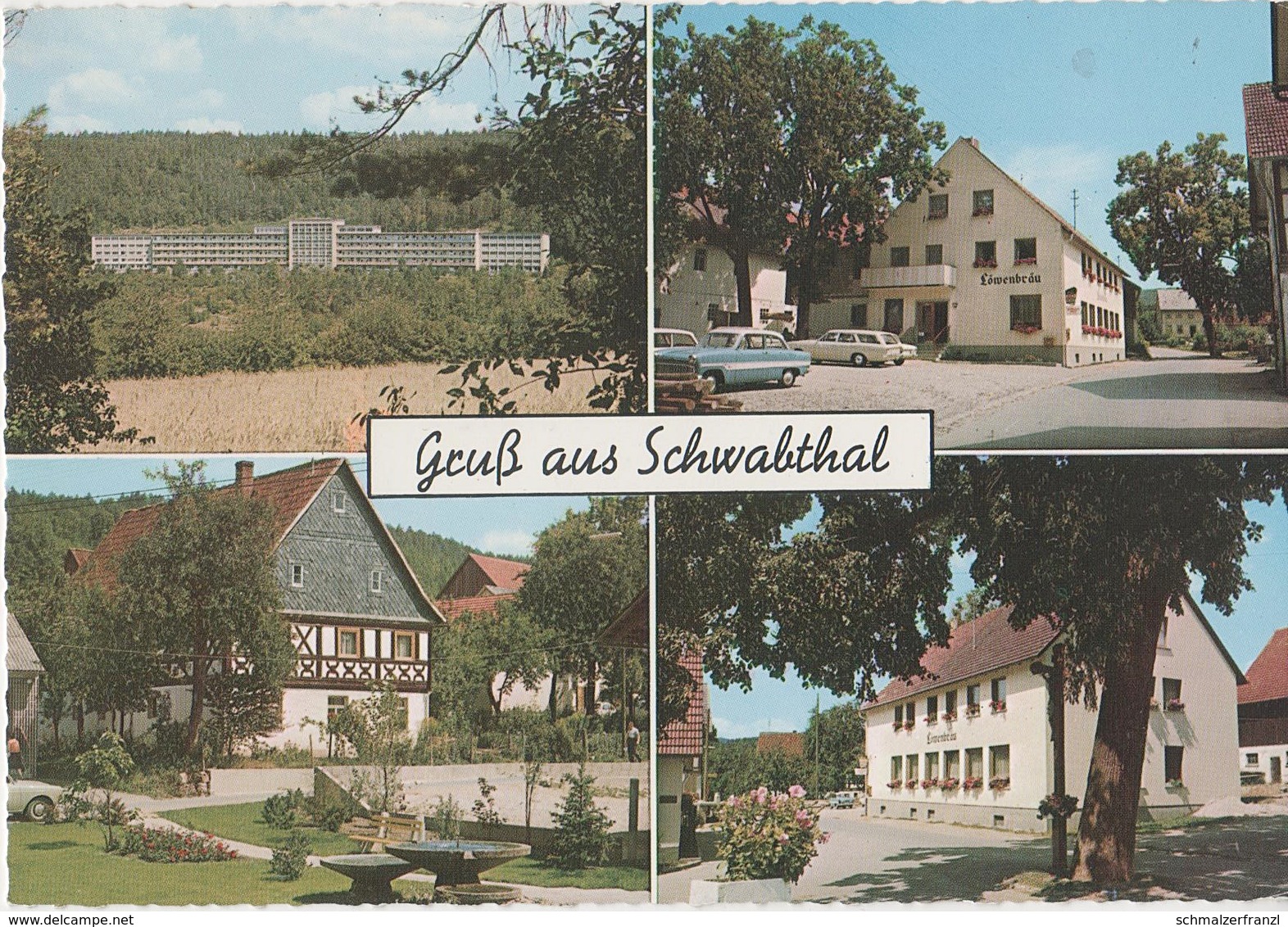 AK Schwabthal Sanatorium Lautergrund Gasthof Löwenbräu a Bad Staffelstein Lichtenfels Frauendorf Stublang Ebensfeld