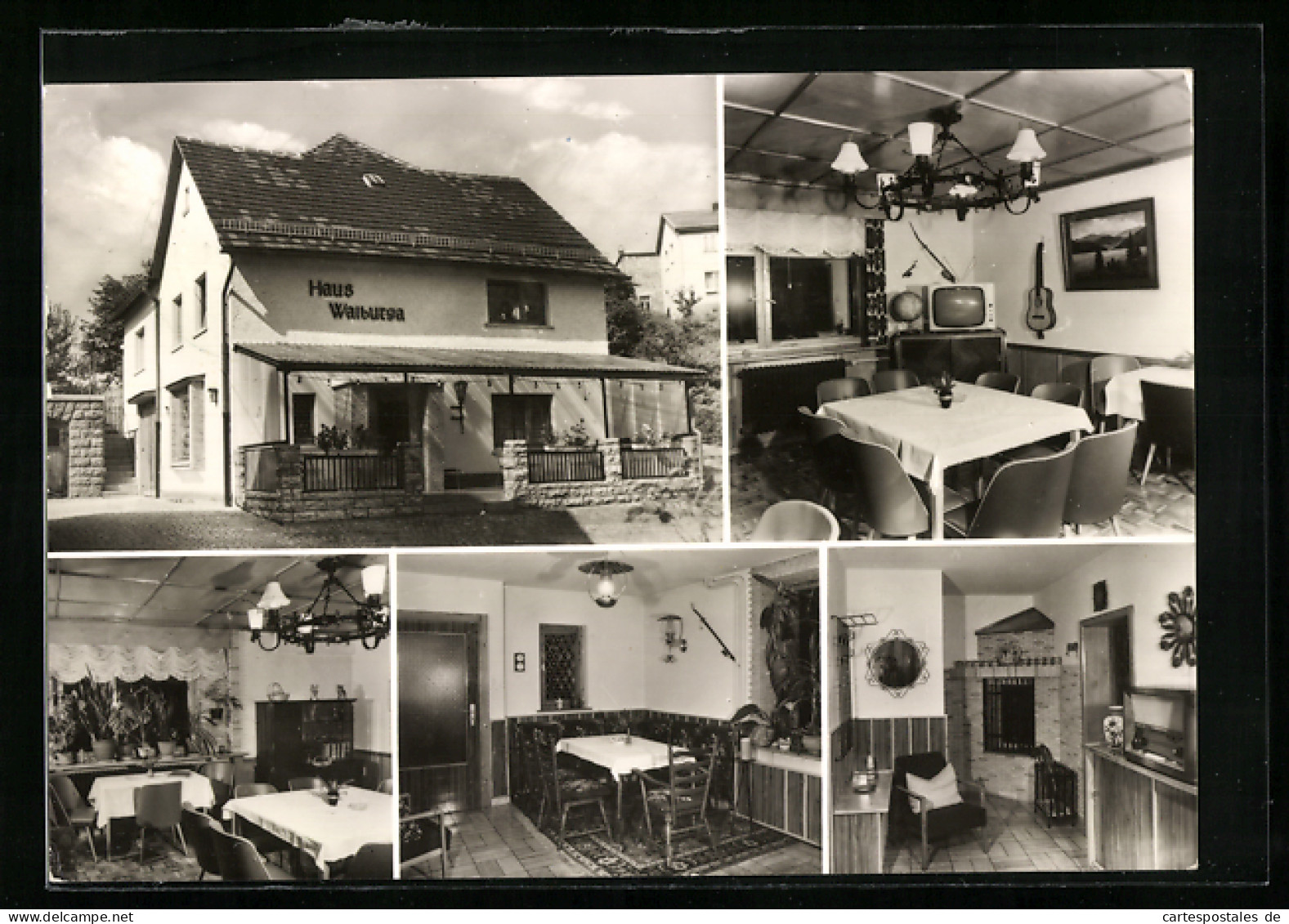 AK Schweina /Th., Haus Walburga - Gebäude, Gasträume