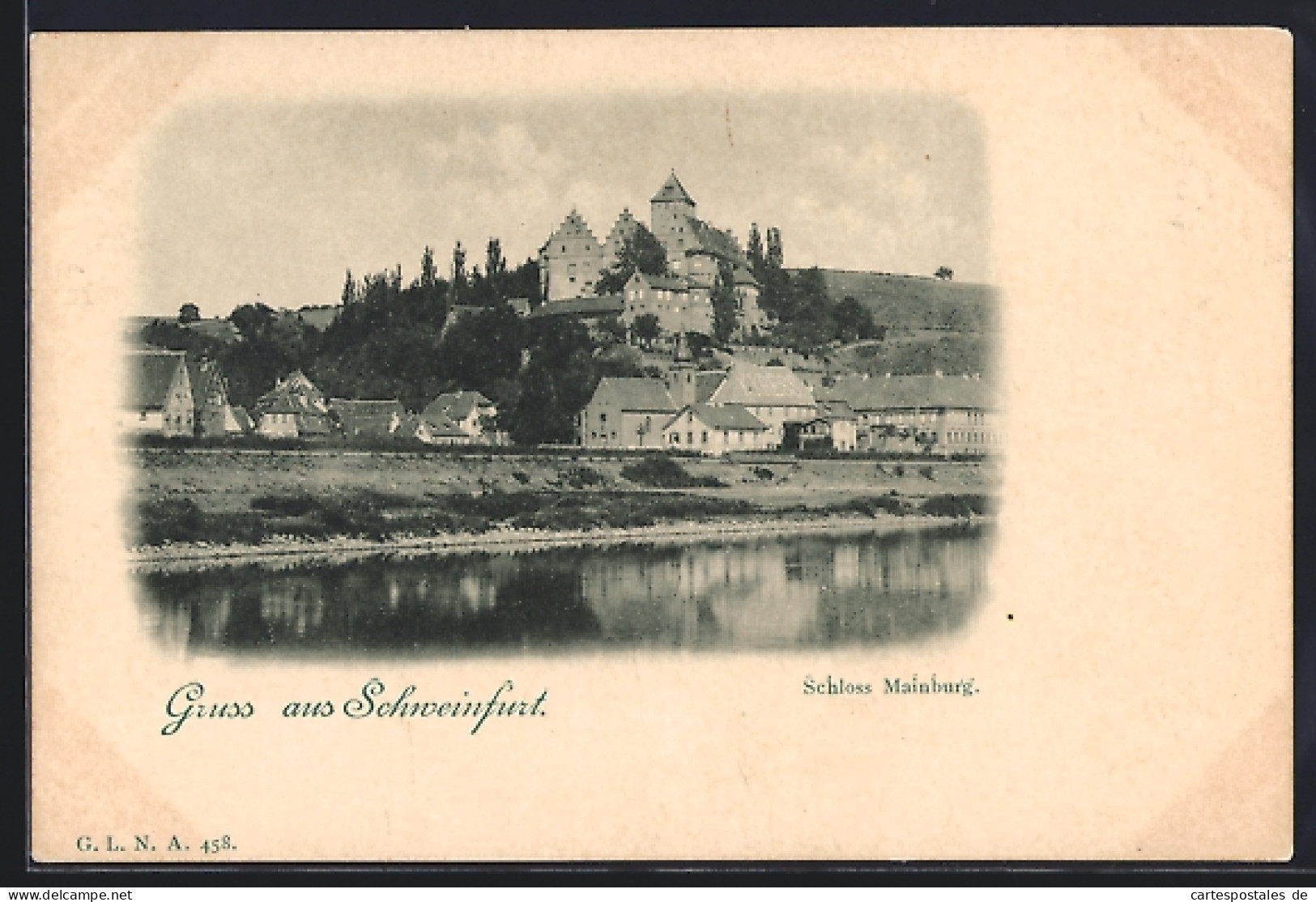 AK Schweinfurt, Schloss Mainburg und Mainufer