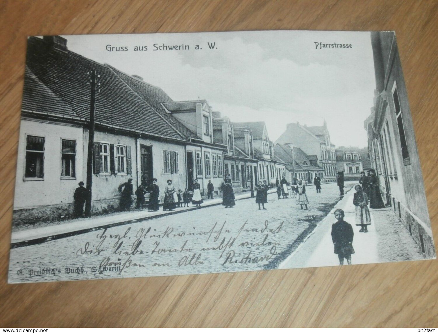 AK  - Schwerin a.d. Warthe / Lebus  , 1906 , Pfarrstrasse , Ansichtskarte , Postkarte !! Skwierzyna