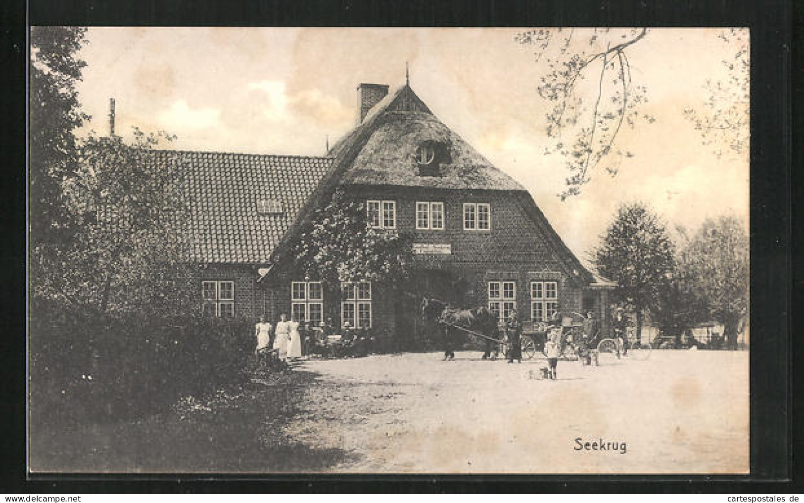AK Seekrug bei Lütjenburg, Gasthaus zum Seekrug
