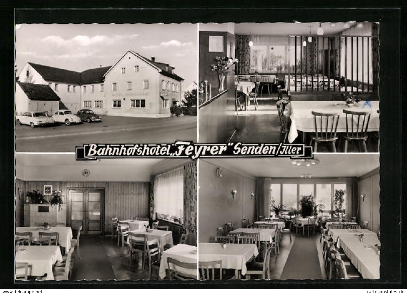 AK Senden /Iller, Bahnhofshotel Feyrer